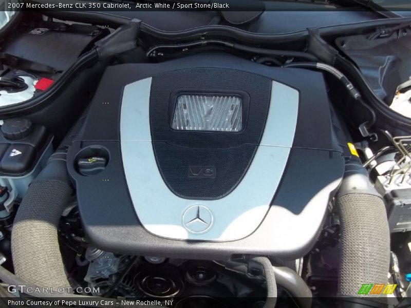 Arctic White / Sport Stone/Black 2007 Mercedes-Benz CLK 350 Cabriolet