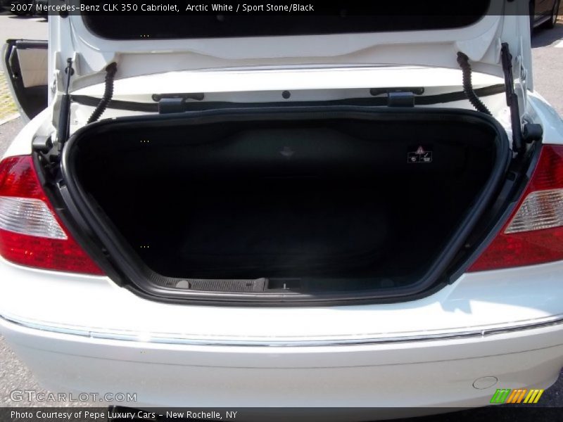 Arctic White / Sport Stone/Black 2007 Mercedes-Benz CLK 350 Cabriolet