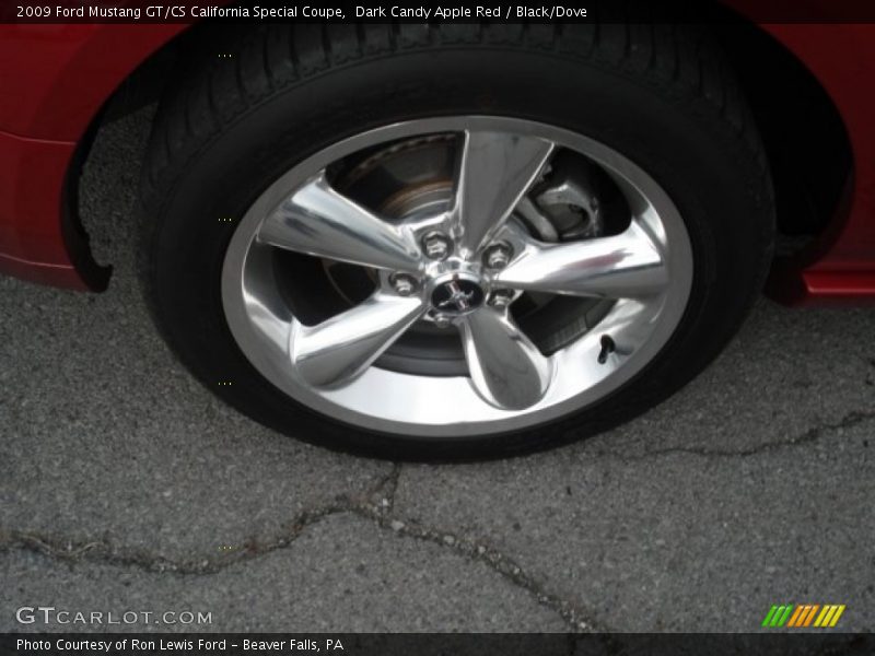 Dark Candy Apple Red / Black/Dove 2009 Ford Mustang GT/CS California Special Coupe