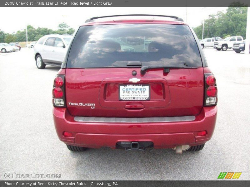 Red Jewel / Light Gray 2008 Chevrolet TrailBlazer LT 4x4