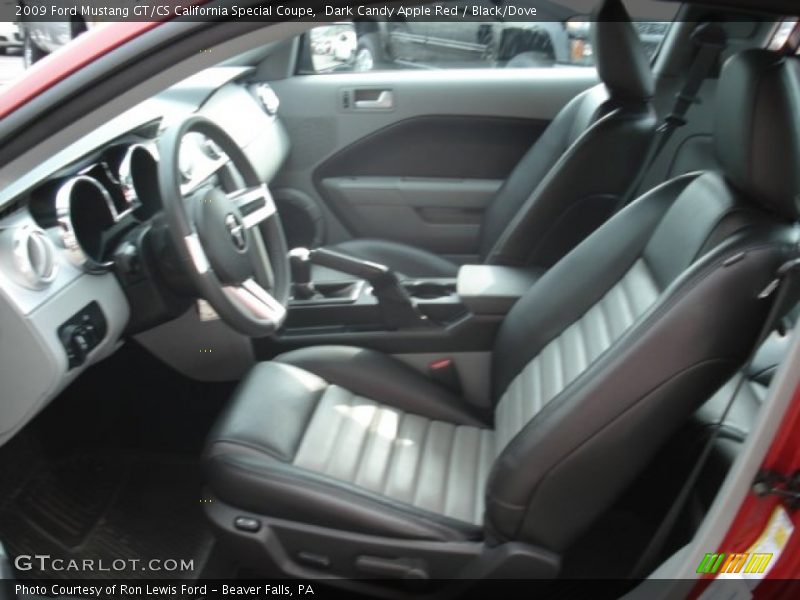 Dark Candy Apple Red / Black/Dove 2009 Ford Mustang GT/CS California Special Coupe