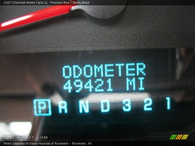 Precision Red / Ebony Black 2007 Chevrolet Monte Carlo LS