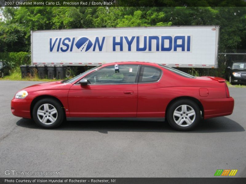 Precision Red / Ebony Black 2007 Chevrolet Monte Carlo LS