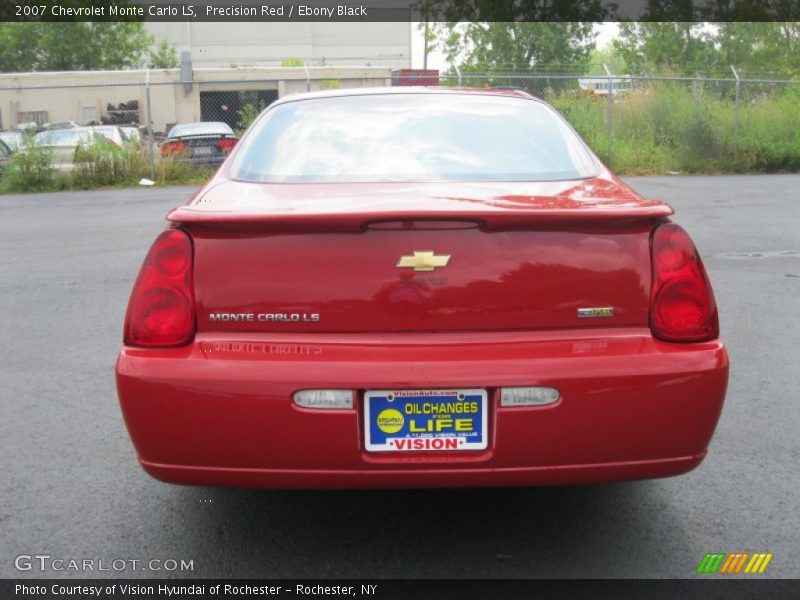 Precision Red / Ebony Black 2007 Chevrolet Monte Carlo LS