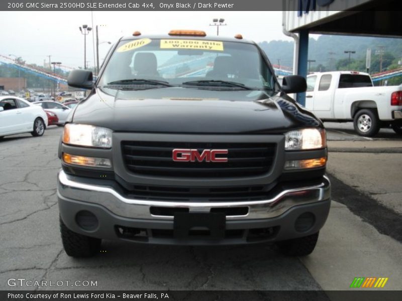 Onyx Black / Dark Pewter 2006 GMC Sierra 2500HD SLE Extended Cab 4x4