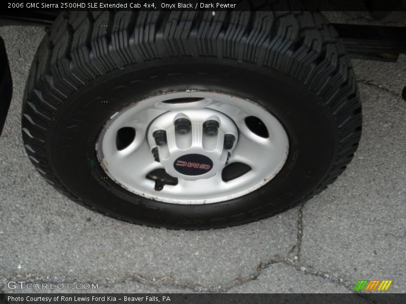 Onyx Black / Dark Pewter 2006 GMC Sierra 2500HD SLE Extended Cab 4x4