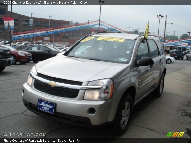 Silverstone Metallic / Light Gray 2008 Chevrolet Equinox LS