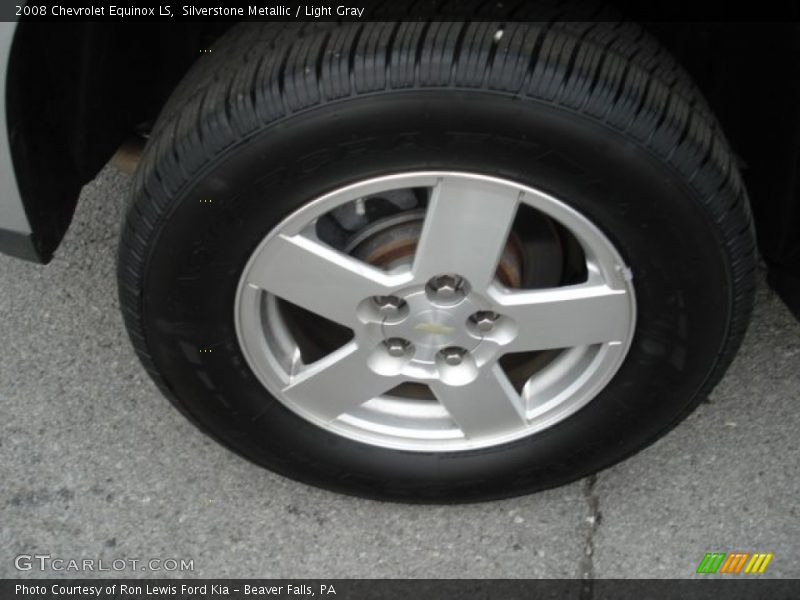 Silverstone Metallic / Light Gray 2008 Chevrolet Equinox LS