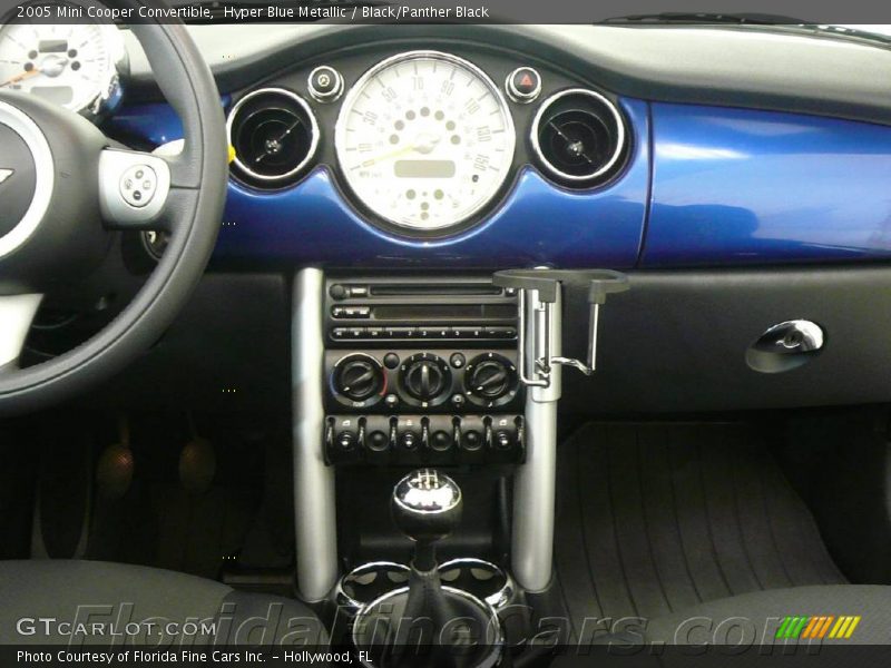 Hyper Blue Metallic / Black/Panther Black 2005 Mini Cooper Convertible
