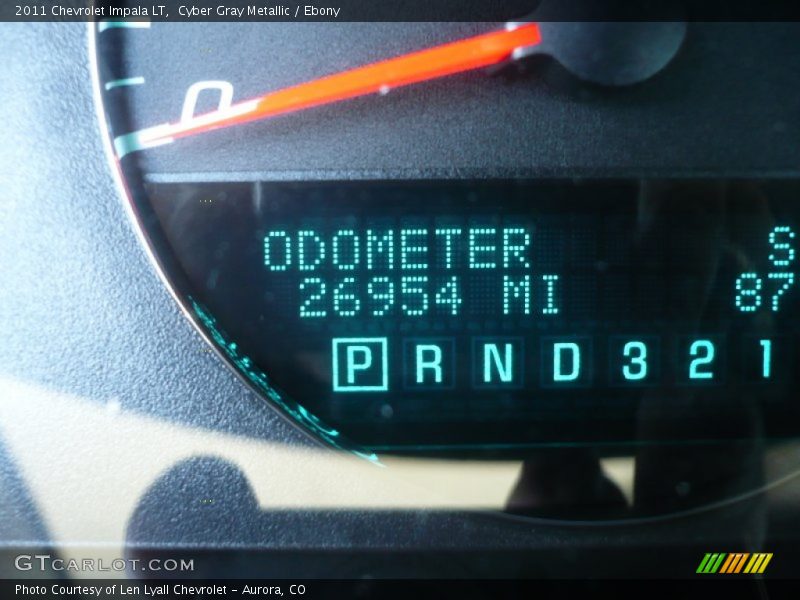 Cyber Gray Metallic / Ebony 2011 Chevrolet Impala LT
