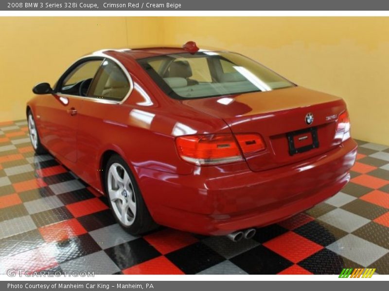 Crimson Red / Cream Beige 2008 BMW 3 Series 328i Coupe