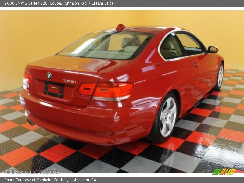 Crimson Red / Cream Beige 2008 BMW 3 Series 328i Coupe