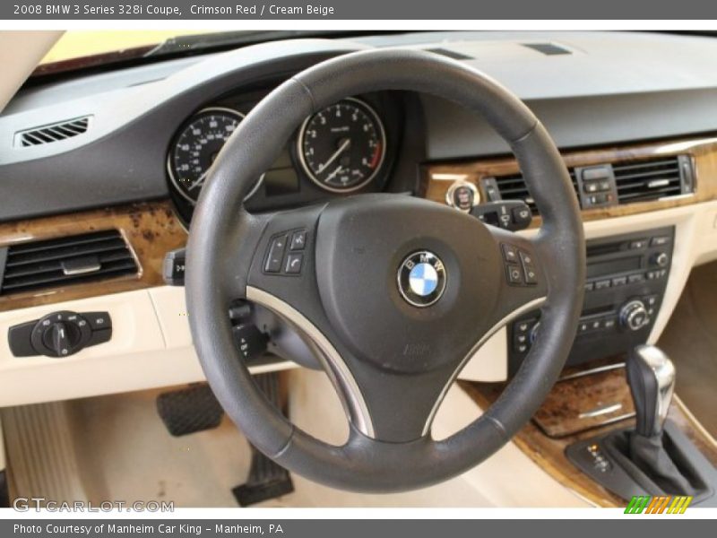 Crimson Red / Cream Beige 2008 BMW 3 Series 328i Coupe