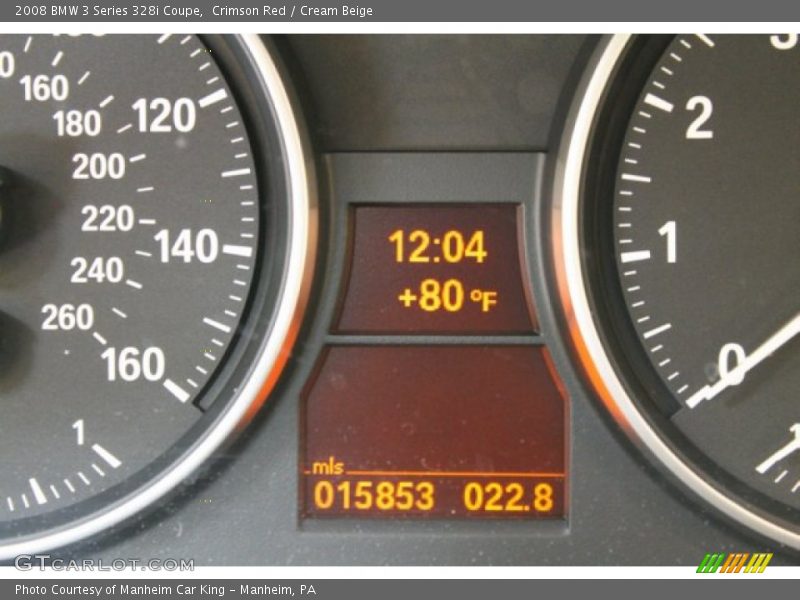 Crimson Red / Cream Beige 2008 BMW 3 Series 328i Coupe