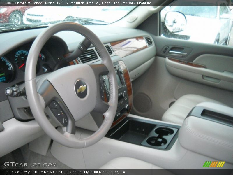 Silver Birch Metallic / Light Titanium/Dark Titanium 2008 Chevrolet Tahoe Hybrid 4x4