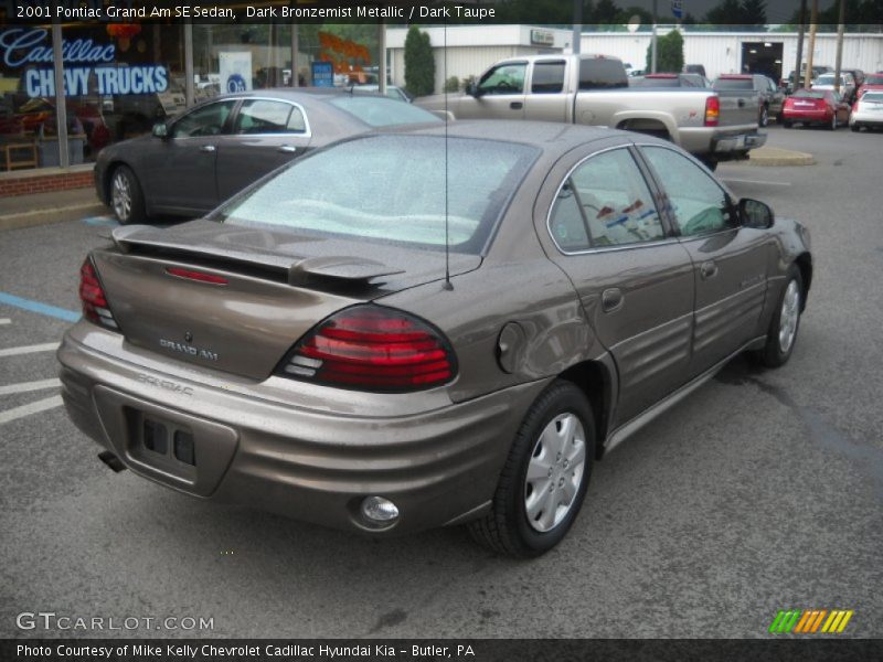 Dark Bronzemist Metallic / Dark Taupe 2001 Pontiac Grand Am SE Sedan