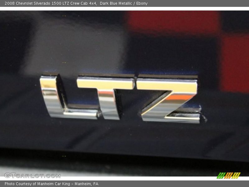 Dark Blue Metallic / Ebony 2008 Chevrolet Silverado 1500 LTZ Crew Cab 4x4