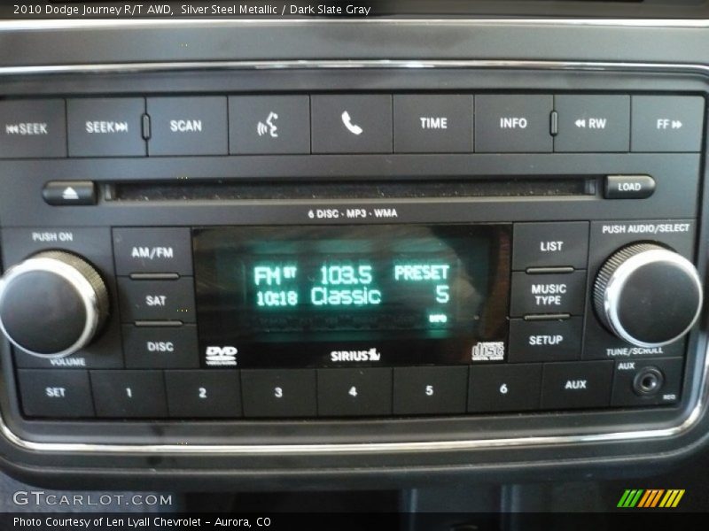 Controls of 2010 Journey R/T AWD