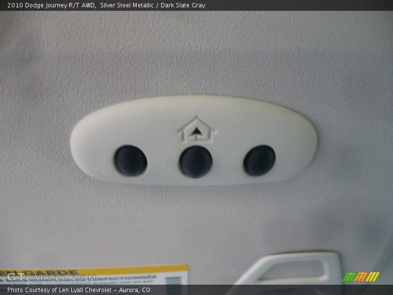 Silver Steel Metallic / Dark Slate Gray 2010 Dodge Journey R/T AWD
