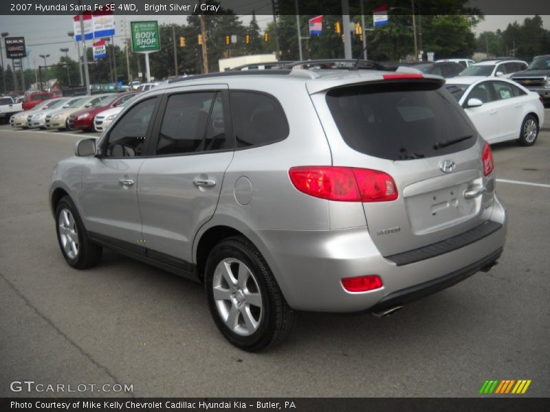 Bright Silver / Gray 2007 Hyundai Santa Fe SE 4WD
