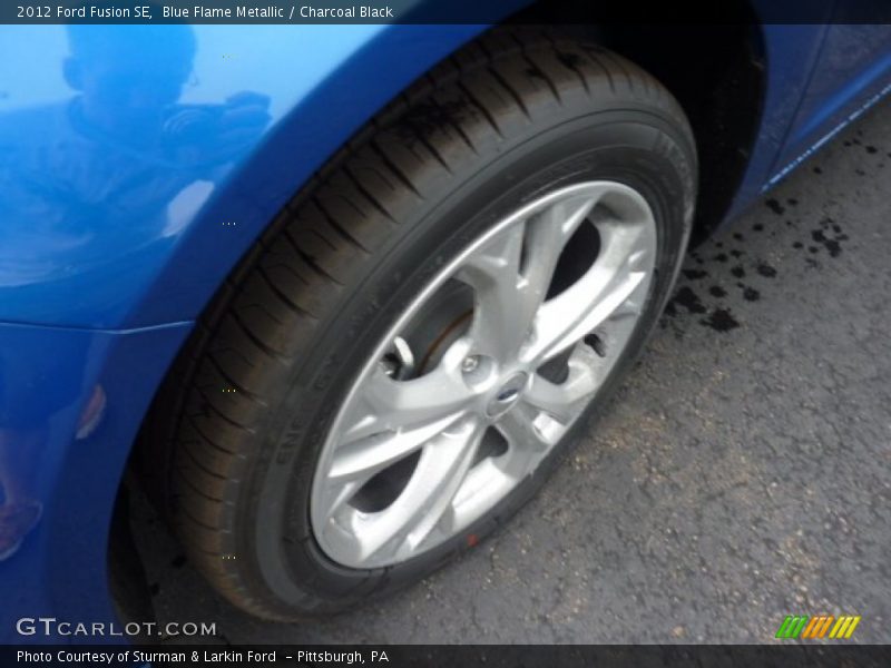 Blue Flame Metallic / Charcoal Black 2012 Ford Fusion SE