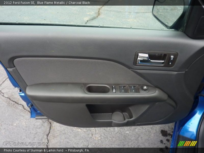 Blue Flame Metallic / Charcoal Black 2012 Ford Fusion SE