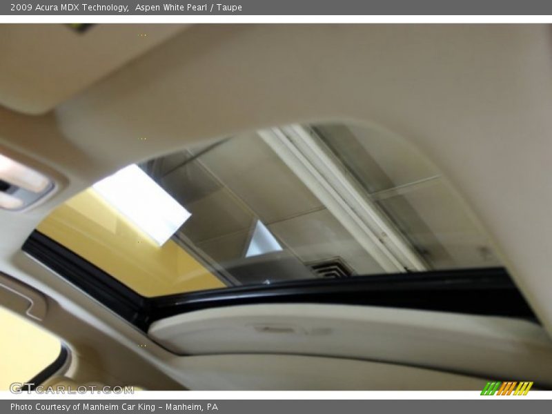 Aspen White Pearl / Taupe 2009 Acura MDX Technology
