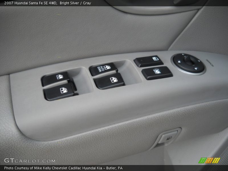 Bright Silver / Gray 2007 Hyundai Santa Fe SE 4WD