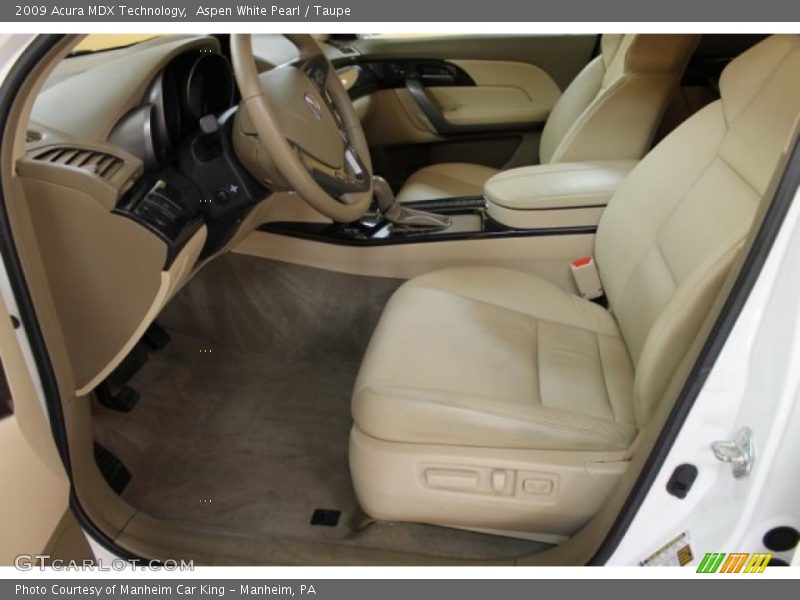Aspen White Pearl / Taupe 2009 Acura MDX Technology