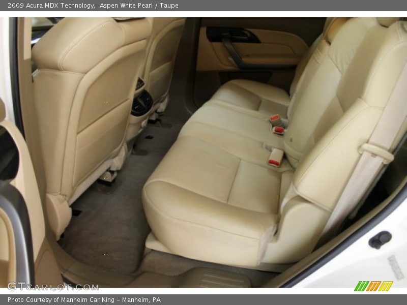 Aspen White Pearl / Taupe 2009 Acura MDX Technology