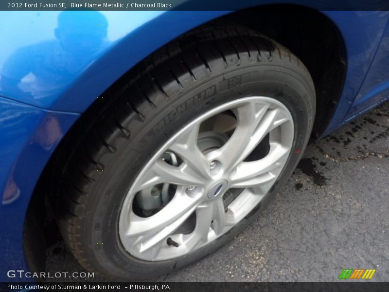 Blue Flame Metallic / Charcoal Black 2012 Ford Fusion SE