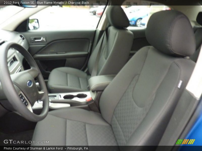 Blue Flame Metallic / Charcoal Black 2012 Ford Fusion SE