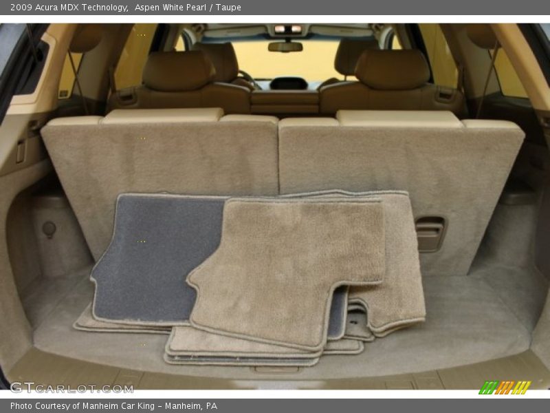 Aspen White Pearl / Taupe 2009 Acura MDX Technology