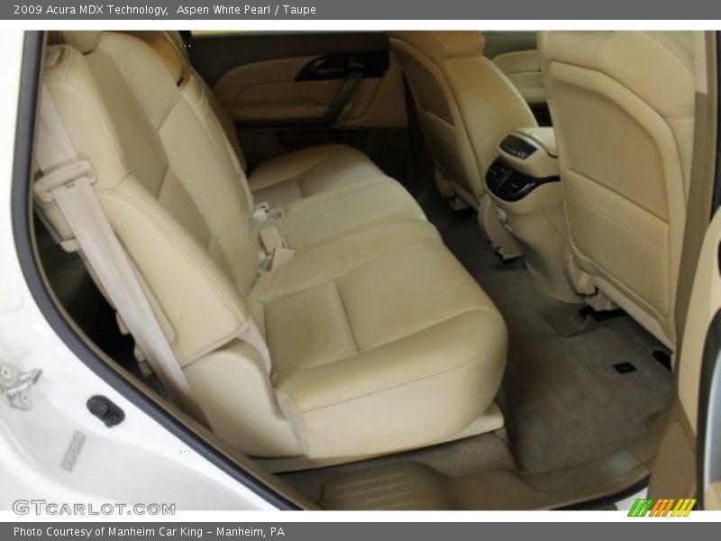 Aspen White Pearl / Taupe 2009 Acura MDX Technology