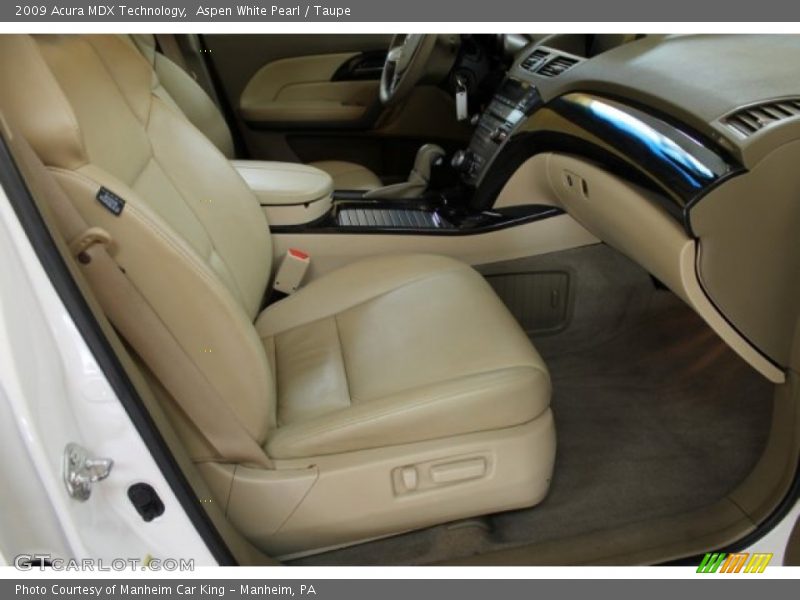 Aspen White Pearl / Taupe 2009 Acura MDX Technology