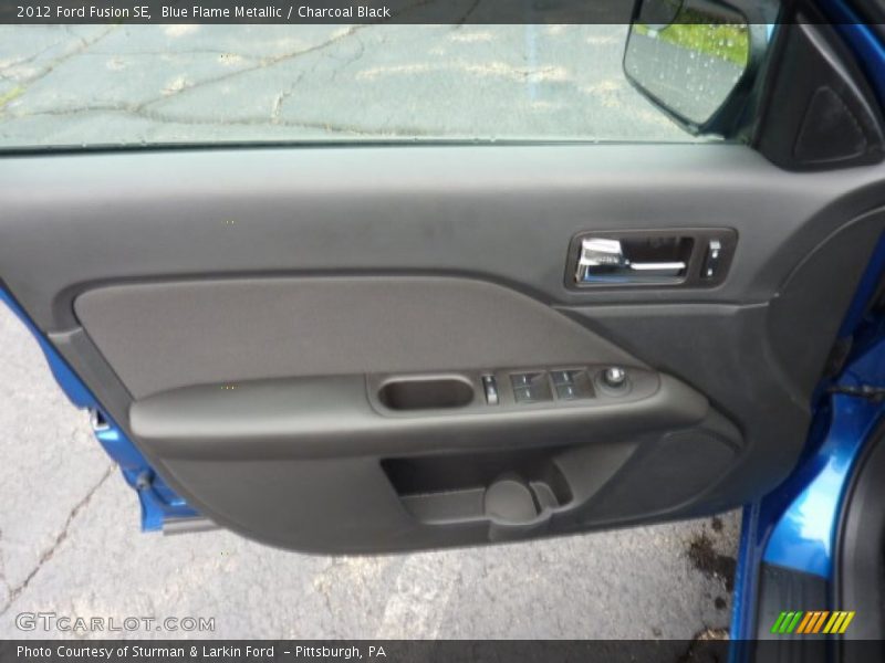 Blue Flame Metallic / Charcoal Black 2012 Ford Fusion SE