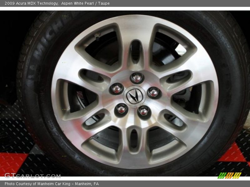 Aspen White Pearl / Taupe 2009 Acura MDX Technology