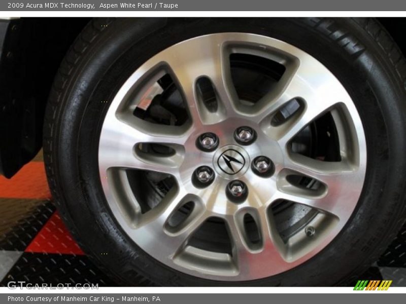 Aspen White Pearl / Taupe 2009 Acura MDX Technology