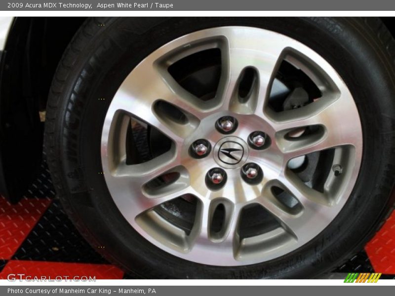 Aspen White Pearl / Taupe 2009 Acura MDX Technology