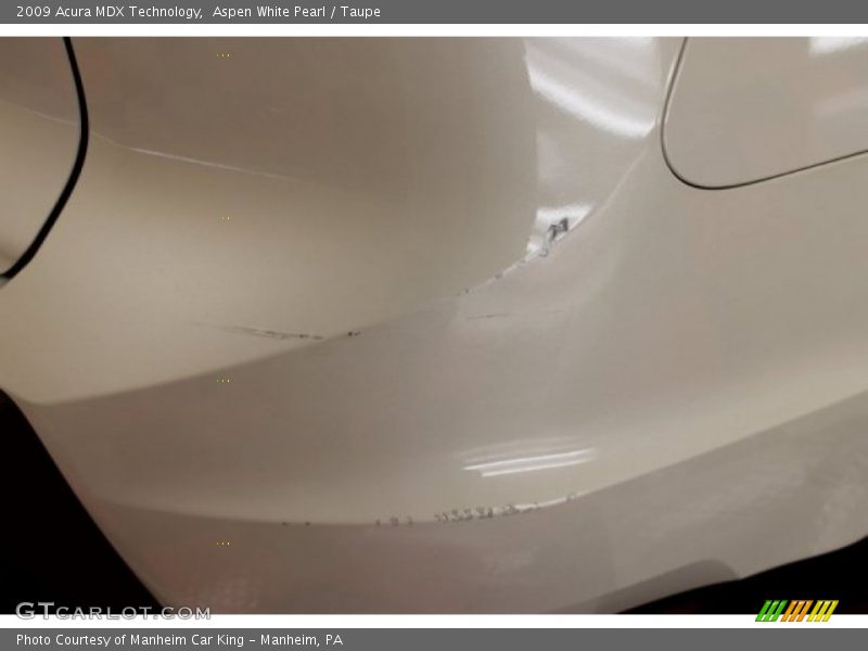 Aspen White Pearl / Taupe 2009 Acura MDX Technology