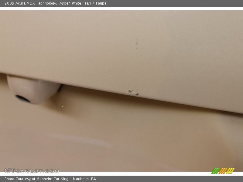 Aspen White Pearl / Taupe 2009 Acura MDX Technology