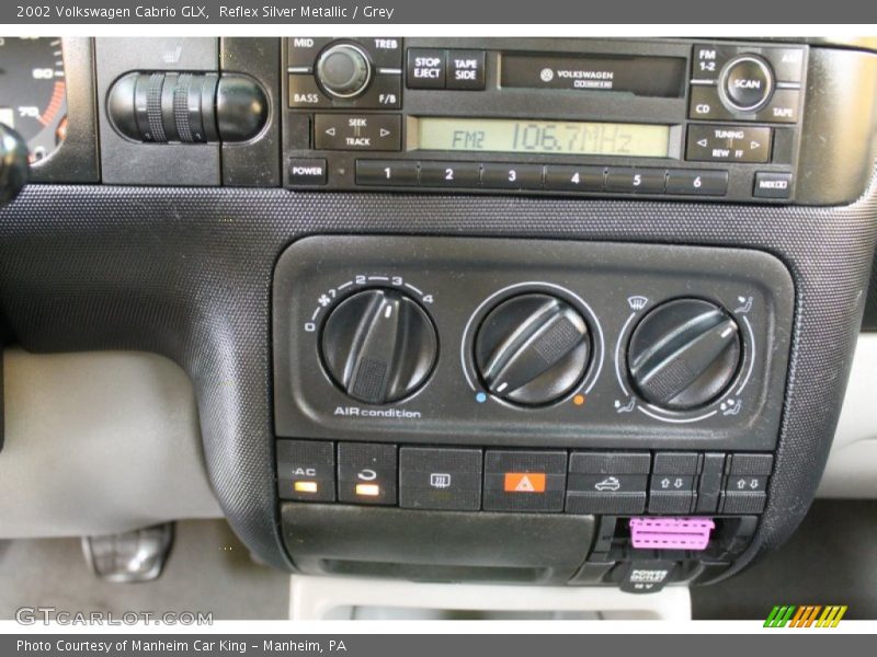 Reflex Silver Metallic / Grey 2002 Volkswagen Cabrio GLX