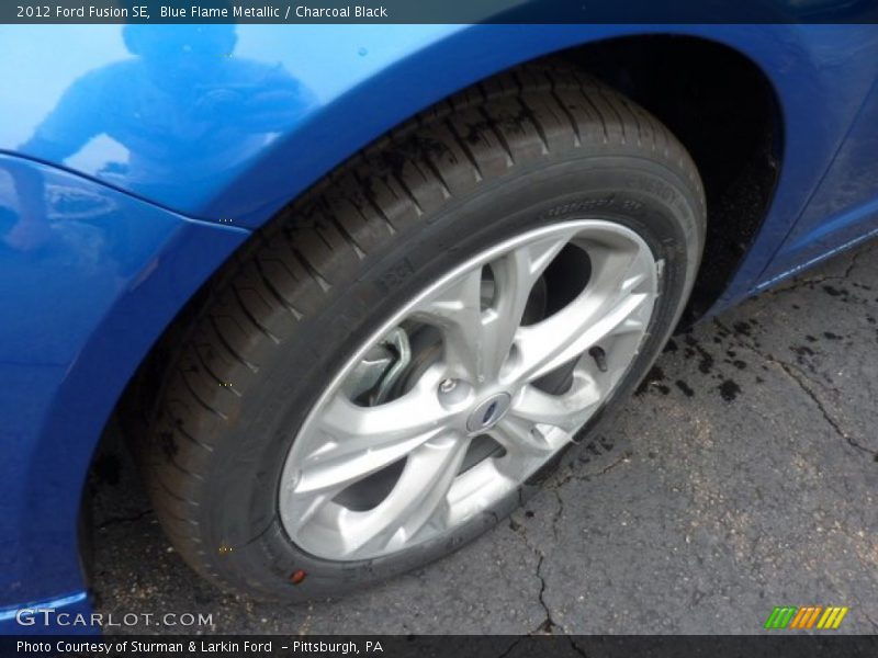 Blue Flame Metallic / Charcoal Black 2012 Ford Fusion SE