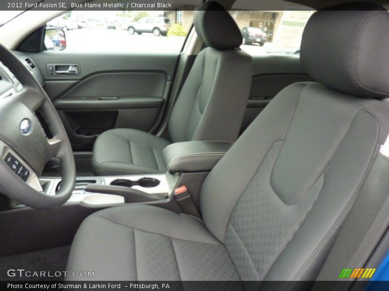 Blue Flame Metallic / Charcoal Black 2012 Ford Fusion SE