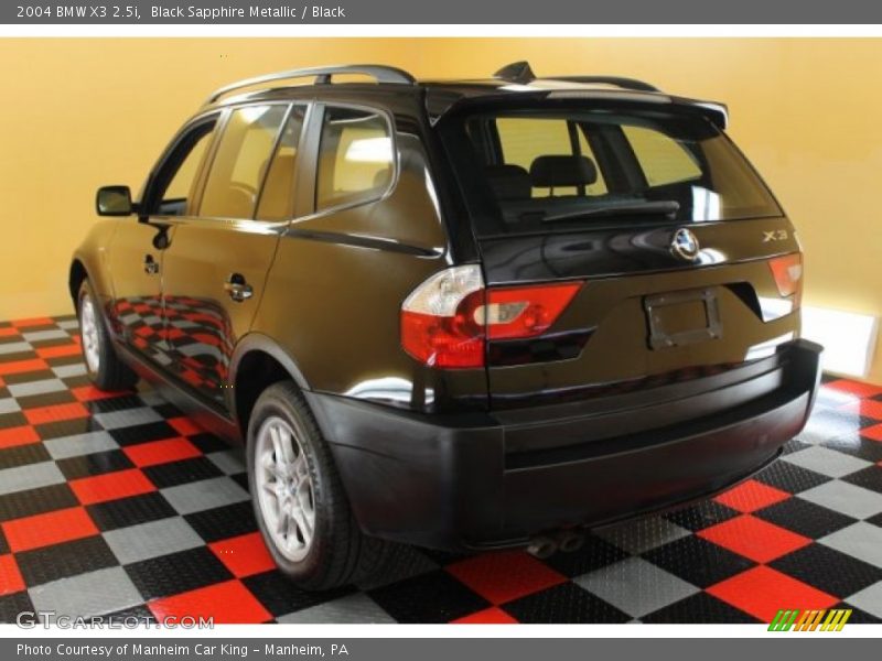 Black Sapphire Metallic / Black 2004 BMW X3 2.5i