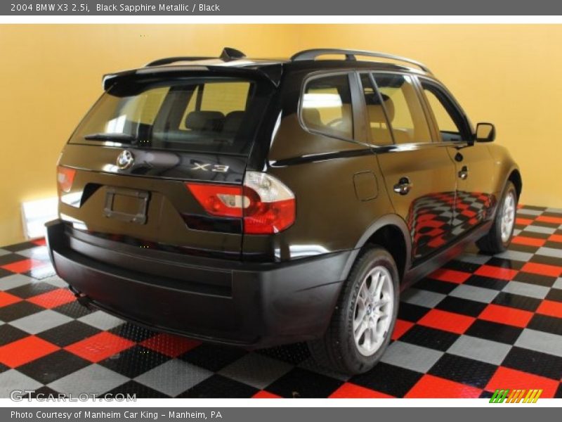Black Sapphire Metallic / Black 2004 BMW X3 2.5i