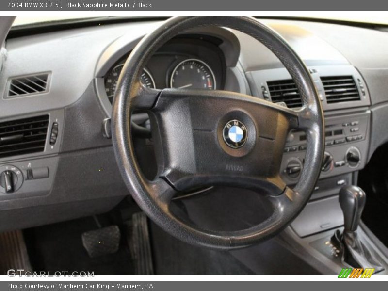 Black Sapphire Metallic / Black 2004 BMW X3 2.5i