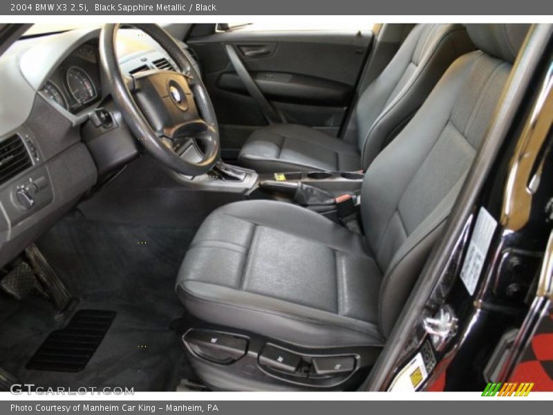Black Sapphire Metallic / Black 2004 BMW X3 2.5i