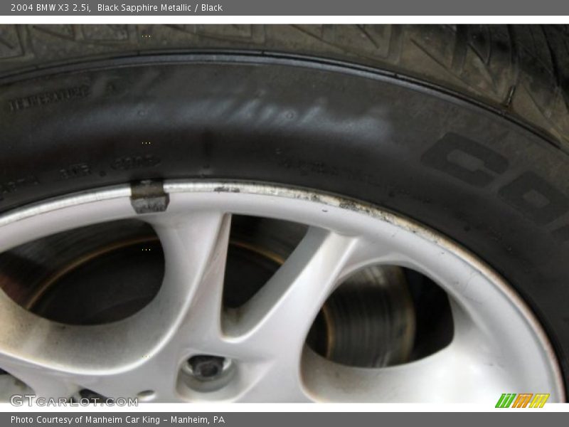 Black Sapphire Metallic / Black 2004 BMW X3 2.5i