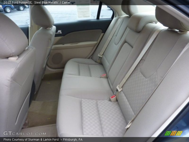 Steel Blue Metallic / Camel 2012 Ford Fusion SE
